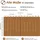 BooGardi Gartentor 120 x 120 cm Haselnuss/Holz