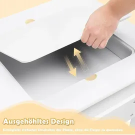 Woltu Kindersitzgruppe mit Stauraum 2 Stühle MDF weiß