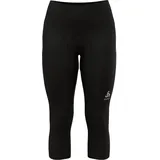 Odlo Damen Tights 3/4 Essential Radhose, Schwarz, L
