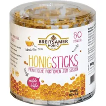 Breitsamer Honig Honigsticks, flüssig. je 8g, 80 Portionen