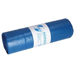 Deiss 25 Müllbeutel aus Recycling-Material mit Zugband »PREMIUM®« 120 Liter blau blau, 72x100 cm