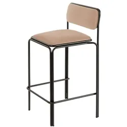 meet 2er-Set Barhocker »meet Bistro« Sitzfläche Samt beige