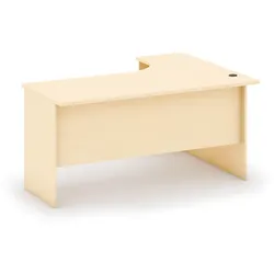 Ergonomischer Schreibtisch MIRELLI, links, Birke