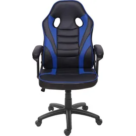 Mendler HWC-F59 Gaming-Stuhl schwarz/blau