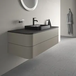 Duravit Happy D.2 Plus Konsolenwaschtischunterbau wandhängend 1300x550 mm, 2 Schubkästen, für Aufsatzbecken, steingrau Seidenmatt