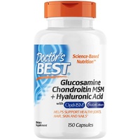 Doctor's Best Glucosamine Chondroitin MSM + Hyaluronic Acid, 150 Kapseln