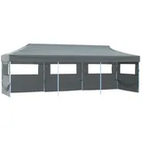 vidaXL Faltpavillon 8,7 x 3 m inkl. 5 Seitenteile Anthrazit