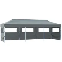 vidaXL Faltpavillon 8,7 x 3 m inkl. 5 Seitenteile Anthrazit