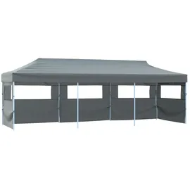 vidaXL Faltpavillon 8,7 x 3 m inkl. 5 Seitenteile Anthrazit