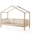 58 aufm Kessel Hausbett Kapua 90 x 200 cm Massivholz natur beige