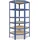 shelfplaza Eckregal, blau Metall, Rechteckig, 60x180x30 cm, Freizeit, Heimwerken, Werkstatt, Schwerlastregale