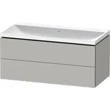 Duravit „L-Cube“ c-shaped Badmöbel-Set 1000mm Betongrau matt × Betongrau matt