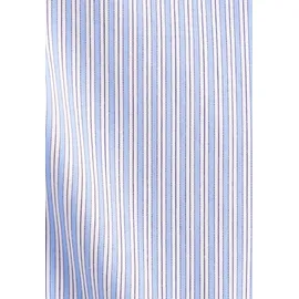 Seidensticker Businesshemd SEIDENSTICKER, Herren, Gr. L (42), normale Ärmellängen, blau, 100% Baumwolle, gestreift, slim fit, 2-Knopf-Manschette, Hemden, Slim 1/1 Kentkragen Gestreift