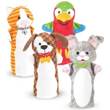 Melissa & Doug Hand Puppen Playful Pets