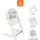 Stokke Set Tripp Trapp® Weiß mit Baby Set2 und Kissen, Weiß