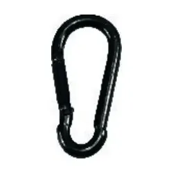 PÖSAMO Feuerwehr-Karabinerhaken schwarz-Zn 100x10mm