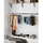 Songmics Wandgarderobe 92,0 x 2,6 cm Schwarz