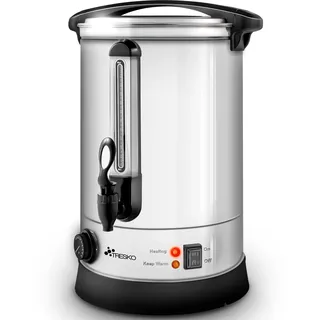 TRESKO® Glühweinkocher 6,8L / 1500W Einkochautomat aus Edelstahl Glühweinkessel Glühweinautomat Heißgetränkeautomat Heißwasserspender