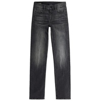 G-Star Strace Straight Fit Jeans Worn In Black Moon