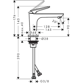 Hansgrohe Citterio C Einhandmischer Chrom
