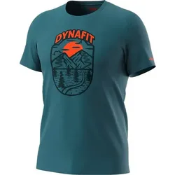DYNAFIT Herren Shirt GRAPHIC, mallard blue/HORIZON, XL