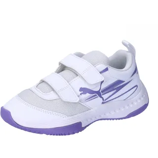 Puma Varion II Hallenschuhe mit Klettverschluss Kinder 04 white/lavender alert 30