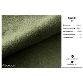 altdecor Ecksofa Ottomane Links IREA-L1 232x165x80 cm Grün