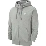 Nike Sportswear Club French Terry Kapuzenjacke dark grey heather/matte silver XS