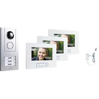 M-e modern-electronics VD ALU 6730 S Video-Türsprechanlage Weiß-Silber