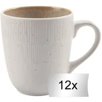 Home4You Kaffeetasse 0,3 l Beige 12 St.
