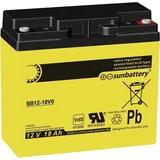 ABUS VdS Akkumulator 12 V 18 AhBT2190BT2190 (1 Stk., 18000 mAh), Batterien + Akkus