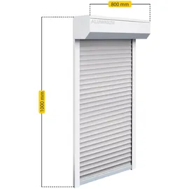 Schellenberg SB-Vorbau-Rollladen 80 x 100 cm,45° Kasten weiß