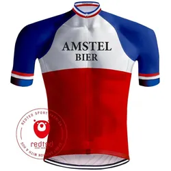 RETRO Radtrikot AMSTEL BIER - REDTED SCHWARZ M