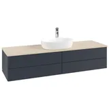 Villeroy & Boch Antao Waschbeckenunterschrank K25_5 1600x360x500mm K25153HG mit Struktur FK/AP: HG/3