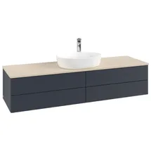 Villeroy & Boch Antao Waschbeckenunterschrank K25_5 1600x360x500mm K25153HG mit Struktur FK/AP: HG/3
