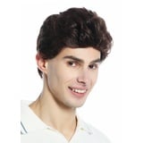 WIG ME UP - DW1333A-6T30 Perücke Herren Damen unisex kurz leicht gewellt Tolle Kastanie Braun Mix