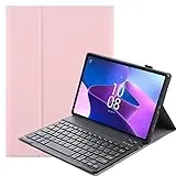 FKQLH Tastatur Hülle für Samsung Galaxy Tab Active 5/Tab Active3 8'' SM-X300/X306B/T570/T575 mit Tastatur Magnetische Kabelloser Bluetooth Abnehmbare Englisch QWERTY Schutzhülle, Rosa