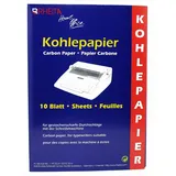 RHEITA Kohlepapier A4 10 Blatt Schwarz