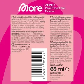MORE Nutrition More Zerup Peach Iced Tea 65 ml