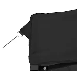 vidaXL Partezelt Faltbar Pop-Up 2,92 x 2,92 m inkl. 2 Seitenteile Schwarz