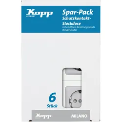Kopp Steckdose edelstahl - 912120010