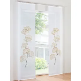 Heine Schiebevorhang in sand-weiß | Gr.: 145-x-57cm