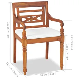 vidaXL Garten-Lounge-Set 4-tlg. braun