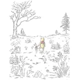 KOMAR Vliesfototapete Winnie Pooh Walk 200 x 280 cm