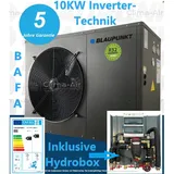 Wärmepumpe Blaupunkt Monoblock Luft/-Wasser 10kW R32 inkl. Hydrobox, BAFA, WIFI