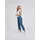 wonderjeans 7/8-Jeans WONDERJEANS, Damen, Gr. 44, Länge 26, blau denim leo, Denim/Jeans, Obermaterial: 98% Baumwolle, 2% Elasthan, gemustert, straight fit 7/8-Länge, Jeans, Figurschmeichelnder WonderStretch
