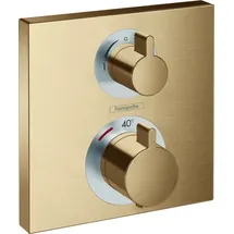 Hansgrohe Ecostat Square Thermostat, Unterputz, brushed bronze