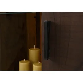 Massivmoebel24 BARK Schrank 118x40x180 dunkelbraun