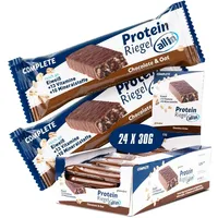 all in® COMPLETE Protein Riegel Chocolate & Oat 24x 30g | Eiweiß Snack | Mahlzeitenersatz | Schoko & Oat | Protein Riegel | Fitness