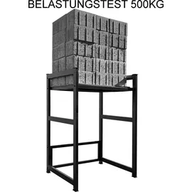 Quick Star Waschmaschinenregal 74 x 65 x 111 cm Schwarz